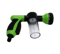 Car Wash Foam Spray Kit for Garden Hose with Microfiber Mitt - Thick Snow Foam Cleaner and Wax for Vehicle Cleaning - Adjustable Nozzle 3 Modes Green(Green)