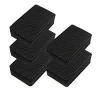 Car Wash Mud Cleaner Magic Clay Bar Sponge Block Pad Remove Contaminants Before Polisher Wax For Accessories(Black 5pcs)