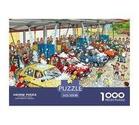 Car Wash Queue Calamity Wooden Jigsaw Puzzle Waterproof 1000 Piece Puzzles for Adults Impossible Home Decoration
