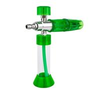 Car Wash Soap Compatible Pressure Magnetic Suction Foam Cannon Pro Featuring 1/4" Quick Connectors for Thick Foaming Green
