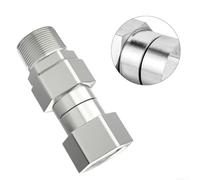 Car wash water pipe swivel joint 3/8 inch NPT thread, stainless steel material designed to reduce hose and wand kinking and twisting (M22-14)