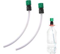 Car Washer Hose, Replacement Pressure Washer Extension Adapter for Cola Bottle, 15 Inch Length Compatible with Battery Operated Garden Power Washers (Green*2)