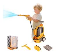 Car Washer Toy Set for Kids - Kids Cleaning Set Car Wash, Kid Pressure Washer with 1700ml Water Tank, Sponge, Water Scraper and Rag, Toy Cleaning Sets for Kid Boys and Girls