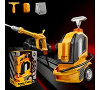 (Car Washing Machine Set) [Multi-function] Simulation multi-function spray car washing machine toys | play house role play toy set | pneumatic no electric drive