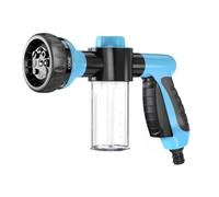 Car Washing Nozzle Car Wash Nozzle High Pressure Hose Foam Spray with Soap Dispenser Eight-in-One Spray Mode Blue