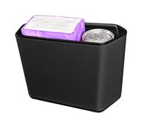 Car Wastebasket, Debris Collection Pail, Console Mounted Trash Unit, Waterproof Liner Inclusion Asset, Keeps Automobile Space Sanitary Fresh, Travel Storage Solution, Easy Emptying Bin