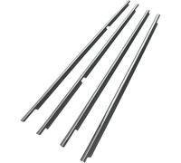 Car Weather Stripping Compatible with Toyota for Land for Cruiser LC100 1998-2007 4Pcs Car Window Rubber Trim Weatherstrip 75740-60030 75730-60041(Chrome)