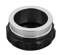 Car Weld On Fuel Water Tank Filler Neck Cap Kit - 1.9in Inner Diameter, Billet Aluminum Silver Finish (Black)