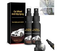 Car Wheel Anti-Slip Spray,Professional Wheel And Tire Cleaner,Winter Car Tire Antifreeze,Wheel Anti Slip Spray Car Hub Cleaning,Car Wheel Anti Slip Spray For ICY Roads(2pcs)