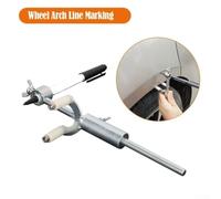 Car Wheel Arch Scriber, 1-Piece Galvanized Iron Auto Dent Repair Tool for Parallel Marking and Sheet Metal Indentation, DIY & Professional Mechanics(Gold eyebrow crosser)