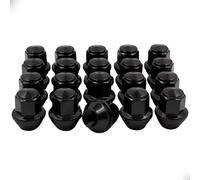 car Wheel Bolt Compatible With For Mustang For Explorer 2015 2016 2017 2018 2019 2020 20pcs 14x1.5 37mm Wheel Nuts 13/16" Hex 21mm Wheel Hub Tyre Screw Bolt(Black)