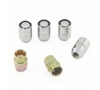 car Wheel Bolt Compatible With Toyota M12x1.5 Hex Wheel Lock Lug Nuts 4 Pcs Wheel Lug Bolts With 2 Pcs Keys(M12x1.5)