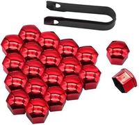 Car Wheel Bolt Screw Covers For MG 3 II 4 EV 5 EV II 6 I II ZS EV Hatchback ZT-T, 20 Pcs Wheel Nut Covers With Removal Tool Durable & Stylish Wheel Nut Protectors,21mm-Red