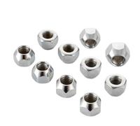 Car Wheel Bolts Nuts 10 Pcs Height 16mm Wheel Lugs Nuts M12x1.25,M12x1.5, M14x1.5,1/2"-20 Lugs Tire Acorn Nut 21mm Hex Wheel Nuts Wheel Hub Nuts(M14x1.5)