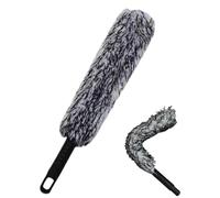 Car Wheel Brush - Alloy Wheel Brush Bendable | Microfiber Soft Wheel Cleaning Brush With Comfortable Handle | Wheel And Rim Detailing Brush for, Motorcycles, Bicycles