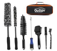 Car Wheel Brush Kit - 7PCS Wheel Cleaning Tool, Different Sizes Microfiber Bendable Wheel Brush Kit for Soft, Scratch-Free Cleaning of Tires, Rims, Fenders, Exhaust Tips