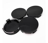 Car Wheel Center Cap Kit Outer 65mm 2.56 inches Inner 61mm 2.41 inches for Ford FL341A096 Rims Center Hub Caps Covers Wheel Caps, 4 PCS Matte Black
