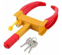 Car Wheel Clamps, Security Tire Lock Adjustable Anti Theft Heavy Duty Trailer Wheel Clamp for Car Van Truck SUV Golf Carts Boat