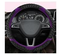 Car Wheel Cover 38CM Car Steering Wheel Cover For Skoda For Fabia 1 2 For Octavia 1 2 3 A3 A5 Auto Interior Accessories Wheel Cover(Purple)