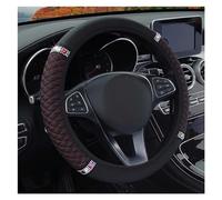 Car Wheel Cover Car Steering Wheel Cover Without Inner Ring Leather Embroidery Color Diamonds For Mercedes For Benz A-Klasse Wheel Cover(Red Line)