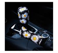 Car Wheel Cover Decoration Knitted Styling Interior Accessories Product Universal Car Cute Daisy Flower Steering Wheel Cover Car Interior(2 pcs)