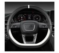 Car Wheel Cover For A1 8X A2 A3 A4 A5 A6 For Avant O Shape D Shape Microfiber Leather Car Steering Wheel Cover Auto Accessories Wheel Cover(Black D Shape)