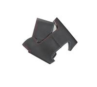 Car Wheel Cover For BMW X3 E83 2003-2010 X5 E53 2004-2006 Perforated Leather Hand-stitched Car Inner Steering Wheel Cover Protective Trim(Black-red blue line)