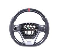Car Wheel Cover For Buick For Excelle 2004 2005 2006 2007 2008 2009 2010 Car Steering Wheel Cover Carbon Steering Wheel Covers(A Carbon Red thread)