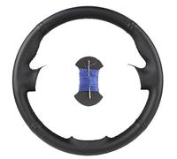 Car Wheel Cover For For Cayenne For Macan For Panamera For 911 For 996 For 997 For 959 Custom Carbon Fiber Car Steering Wheel Cover Steering Wheel Covers(PU Blue thread)