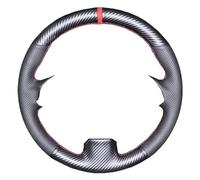 Car Wheel Cover For For Cayenne For Macan For Panamera For 911 For 996 For 997 For 959 Custom Carbon Fiber Car Steering Wheel Cover Steering Wheel Covers(Carbon Red thread)