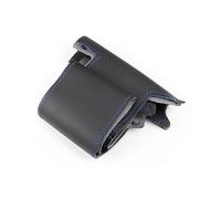 Car Wheel Cover For For Focus 3 2012 For C-MAX 2011 For KUGA For Escape 2013-2016 Steering Wheel Hand-stitched Leather Cover(Blue line)