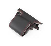 Car Wheel Cover For For Focus 3 2012 For C-MAX 2011 For KUGA For Escape 2013-2016 Steering Wheel Hand-stitched Leather Cover(Red line)