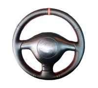 Car Wheel Cover For Golf 4 For Polo For Passat For B5 1996-2003 Hand-stitched Microfiber Leather Car Steering Wheel Cove Steering Covers(WHITE)