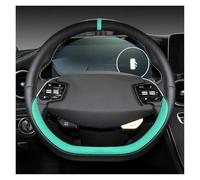 Car Wheel Cover For KIA K5 KX5 K2 K3 GT For Brand For Rio For Cerato For Sportage For Stinger EV6 EV6 GT EV6 GT-line 2021 2022 Car Steering Wheel Cover 38cm Leather(GREEN D SHAPE)
