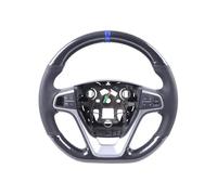 Car Wheel Cover For Lada For Granta 2018-2019 For Priora 2 2013-2018 For Kalina 2 Car Steering Wheel Cover Carbon Fiber Steering Wheel Covers(A Carbon Blue thread)