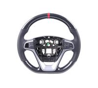 Car Wheel Cover For Lada For Granta 2018-2019 For Priora 2 2013-2018 For Kalina 2 Car Steering Wheel Cover Carbon Fiber Steering Wheel Covers(A Carbon Red thread)