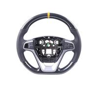 Car Wheel Cover For Lada For Granta 2018-2019 For Priora 2 2013-2018 For Kalina 2 Car Steering Wheel Cover Carbon Fiber Steering Wheel Covers(A Carbon Yellow)