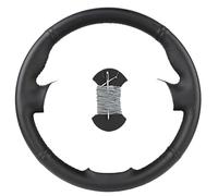 Car Wheel Cover For Lada For Granta 2018-2019 For Priora 2 2013-2018 For Kalina 2 Custom Carbon Fiber Car Steering Wheel Cover Steering Wheel Covers(PU Grey thread)