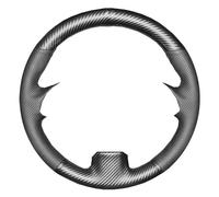Car Wheel Cover For Lada For Granta 2018-2019 For Priora 2 2013-2018 For Kalina 2 Custom Carbon Fiber Car Steering Wheel Cover Steering Wheel Covers(Carbon Black 01)