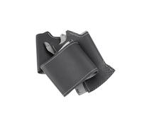 Car Wheel Cover For Megane 2 2003-2008 For Kangoo 2008 For Scenic 2 2003-2009 Steering Wheel Hand-stitched Leather Cover(Gray line)