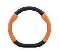 Car Wheel cover For Seat For Cupra For Leon Mk3 Mk2 5f For Ibiza 6j 6l For Ateca FR For Formentor 38cm Leather D Type 38cm Car Steering Wheel Cover Auto Steering Wheel Protector(D Leather Orange)