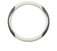 Car Wheel Cover For Volvo XC40 For XC60 XC70 For XC90 C30 C70 S40 For S60 S80 For S90 V40 V50 For V60 V70 Carbon Fiber Leather Car Steering Wheel Cover Accessories(Embossed White)