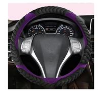 Car Wheel Cover O Shape D Shape 38CM Car Steering Wheel Cover Auto Accessories For Skoda For Fabia 1 2 For Octavia 1 2 3 A3 A5 Wheel Cover(Purple O Shape)