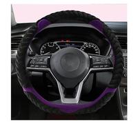Car Wheel Cover O Shape D Shape 38CM Car Steering Wheel Cover Auto Accessories For Skoda For Fabia 1 2 For Octavia 1 2 3 A3 A5 Wheel Cover(Purple D Shape)