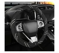 Car Wheel Cover Protector Black And Red 38cm Ultra-Thin Sweat-Absorbing Mesh Fabric Steering Wheel Handle Cover No Inner Ring Steering Wheel Cover(C)