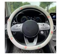 Car Wheel Cover Protector Car Steering Wheel Cover Four Seasons General Female Tulip High-grade Interior Decoration Supplies(Ice silk-Many tulips)