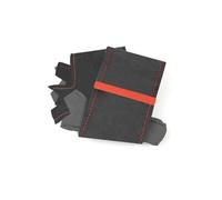 Car Wheel Cover Protector For Benz For A Class For W176 2015-2018 Suede Leather Car Steering Wheel Cover Trim(Red bar-no hole)