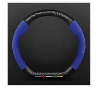 Car Wheel Cover Protector For BYD For Atto 3 For Act For Seal For Tang F3 E6 For Yuan For Song Car Suede Steering Wheel Cover Leather(Royal blue Type D)