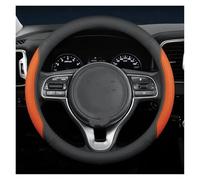 Car Wheel Cover Protector For Kia For Niro For Sorento For Picanto For Seltos For Carnival For K5 For Ceed Leather Car Steering Wheel Cover(O Aima Orange B)