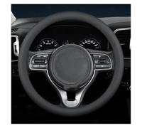 Car Wheel Cover Protector For Kia For Niro For Sorento For Picanto For Seltos For Carnival For K5 For Ceed Leather Car Steering Wheel Cover(O black line A)